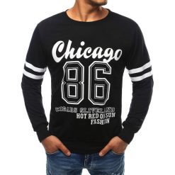 Bluzy męskie: Bluza męska czarna (bx1676)