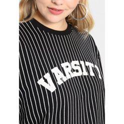 Bluzy rozpinane damskie: Missguided Plus PINSTRIPE VARSITY LOGO Bluza black/white