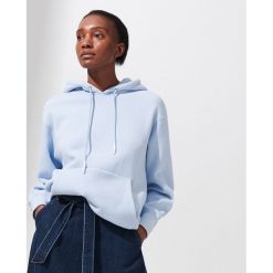 Bluza z kapturem - Niebieski. Niebieskie bluzy damskie Reserved, s, bez wzorów, bez rękawów, z kapturem. Za 119,99 zł.