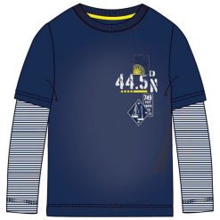 Mix 'N Match Koszulka Chłopięca Z Długimi Rękawami 116 Niebieski. Niebieskie t-shirty chłopięce Mix 'N Match, bez wzorów, z długim rękawem. Za 35,00 zł.