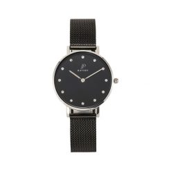 Zegarek JP Gatsby Zegarek damski Aiolith Silver Black / Black JPG1009 uniwersalny. Szare zegarki damskie JP Gatsby. Za 359,10 zł.