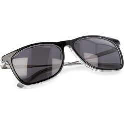 Okulary przeciwsłoneczne damskie: Okulary przeciwsłoneczne BOSS – 0229/S Bkwhtgry Pld LHK