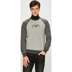 Emporio Armani - Bluza. Szare bluzy męskie Emporio Armani, m, z nadrukiem, z elastanu, z okrągłym kołnierzem, bez rękawów, bez kaptura. W wyprzedaży za 199,90 zł.