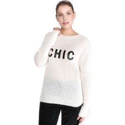 TWINSET Sweter Biały. Białe bluzy damskie Twinset, s, bez wzorów, z wiskozy, bez rękawów, bez kaptura. Za 631,95 zł.