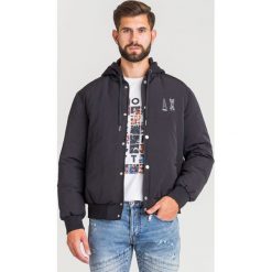 KURTKA Armani Exchange. Czarne płaszcze męskie Armani Exchange, s, z nadrukiem, z kapturem. Za 695,40 zł.