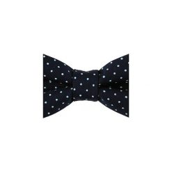 Mucha gotowa bowstyle Granatowa w błękitne kropki. Niebieskie muchy męskie Bowstyle, w kropki, z tkaniny. Za 75,00 zł.