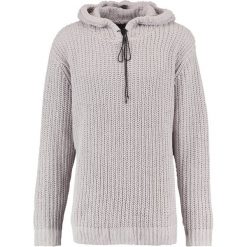 Swetry klasyczne męskie: Mennace CHENILLE OVERSIZE CHAIN Sweter grey