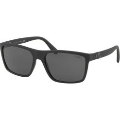 Polo Ralph Lauren - Okulary. Czarne okulary przeciwsłoneczne męskie wayfarery marki Polo Ralph Lauren. W wyprzedaży za 399,90 zł.