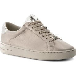 Sneakersy MICHAEL MICHAEL KORS - Irving Lace Up 43T8IRFS1M Silver. Szare półbuty damskie MICHAEL Michael Kors, z zamszu. W wyprzedaży za 389,00 zł.