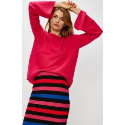 Answear - Sweter. Czerwone swetry damskie ANSWEAR, s, bez wzorów, z dzianiny, z krótkim rękawem, krótkie, bez kaptura. W wyprzedaży za 49,90 zł.
