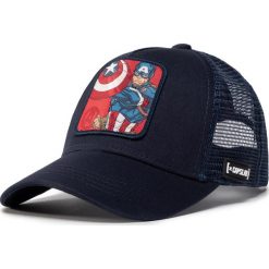 Czapka z daszkiem CAPSLAB - Marvel Capitan America CL/MAR/3/CPT1 Navy. Niebieskie czapki męskie CapsLab, z motywem z bajki, z bawełny. Za 129,00 zł.