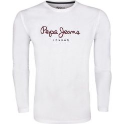 T-Shirt Pepe Jeans. Białe t-shirty męskie Pepe Jeans, m, bez wzorów, z jeansu, klasyczne, z klasycznym kołnierzykiem. Za 79,00 zł.