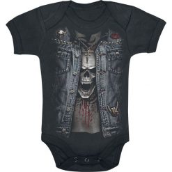 Body niemowlęce: Spiral Trash Metal Body czarny