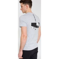 T-shirty męskie: T-shirt męski TSM220 – szary melanż