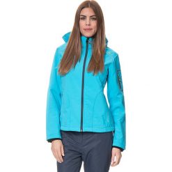 Kurtka softshellowa w kolorze błękitnym. Niebieskie kurtki damskie CMP Women, s, bez wzorów, z tkaniny, bez kaptura. W wyprzedaży za 172,95 zł.