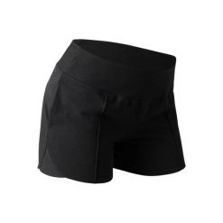 Spodenki Gym & Pilates 520 damskie. Czarne spodenki sportowe damskie marki DOMYOS, m, z elastanu. Za 44,99 zł.