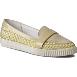 Mokasyny damskie: Lordsy GEOX – D Amalthia C D621MC 0HIZI C2004 Jasny Złoty