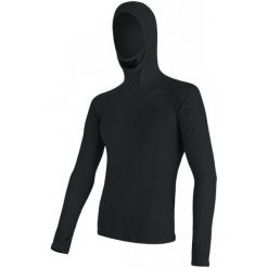 Sensor Bluzka Z Kapturem Double Face Merino Wool M Black Xl. Czarne odzież termoaktywna męska Sensor, m, ze skóry. Za 225,00 zł.