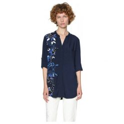 Desigual Koszula Damska Xs Ciemny Niebieski. Niebieskie koszule damskie Desigual, xs. Za 350,00 zł.