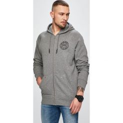 Diesel - Bluza. Szare bluzy męskie Diesel, s, z nadrukiem, z bawełny, z kapturem, bez rękawów, z kapturem. Za 399,90 zł.