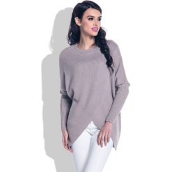 Sweter F356. Swetry damskie Fobya, s, bez wzorów, z długim rękawem, długie, bez kaptura. Za 95,01 zł.