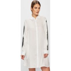Dkny - Koszula nocna. Białe piżamy damskie DKNY, s, bez wzorów, z wiskozy, z długim rękawem, długie. W wyprzedaży za 219,90 zł.