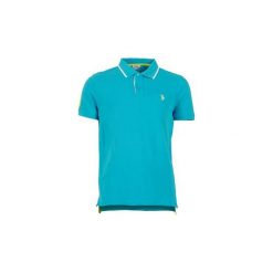 Koszulki polo z krótkim rękawem U.S Polo Assn. NEW FLUO 2.0. Niebieskie koszulki męskie U.S. Polo Assn., s, bez wzorów, z krótkim rękawem. Za 291,80 zł.