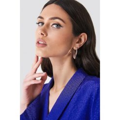 Kolczyki damskie: NA-KD Accessories Kolczyki płaskie – Silver