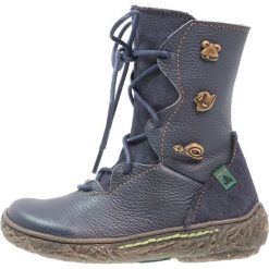 Buty zimowe damskie: El Naturalista Kozaki sznurowane ocean/nido