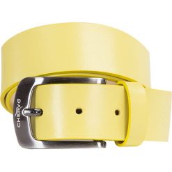Pasek CHERVO UCOLOR. Żółte paski męskie Chervo, w paski. Za 270,00 zł.