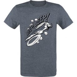 Looney Tunes Roadrunner - Beep! Beep! T-Shirt odcienie granatowego. Szare t-shirty męskie z nadrukiem Looney Tunes, xl, z okrągłym kołnierzem. Za 74,90 zł.