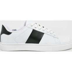 Answear - Buty. Białe buty sportowe damskie ANSWEAR, bez wzorów, ze skóry, sportowe. W wyprzedaży za 59,90 zł.