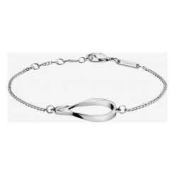 Calvin Klein Bransoletka Srebrny. Szare bransoletki damskie Calvin Klein, z materiału, srebrne. Za 302,95 zł.