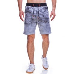 Krótkie spodenki męskie szare Recea. Szare spodenki i szorty męskie Recea, xl, bez wzorów, z bawełny, krótkie. Za 29,99 zł.
