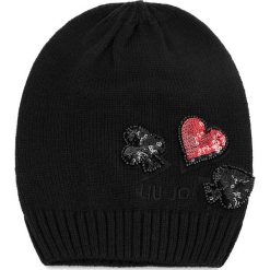 Czapka LIU JO - Cappello Maglia Pail N68293 M0300 Nero 22222. Czarne czapki zimowe damskie Liu Jo, z materiału. Za 199,00 zł.