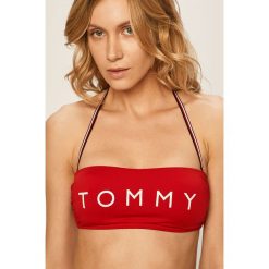 Tommy Hilfiger - Biustonosz kąpielowy. Czerwone stroje kąpielowe damskie TOMMY HILFIGER, xs, z nadrukiem, z elastanu. W wyprzedaży za 139,90 zł.