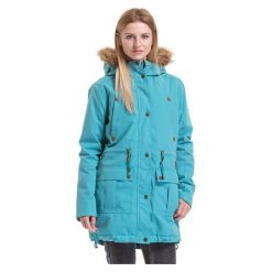 Meatfly Kurtka Damska Rain Y 3 Sky Park Blue (Rozmiar M). Niebieskie kurtki damskie marki Meatfly, na zimę, m, bez wzorów, bez kaptura. W wyprzedaży za 312,00 zł.