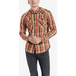 Levi's® Barstow Western Koszula Czerwony Żółty. Czerwone koszule męskie s, w kratkę, z bawełny, bez kołnierzyka, z długim rękawem. Za 343,95 zł.