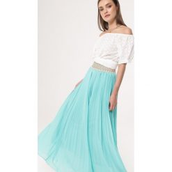 Miętowa Spódnica Beholder. Zielone spódniczki damskie Born2be, na co dzień, s, z aplikacjami, eleganckie, maxi, proste. Za 69,99 zł.