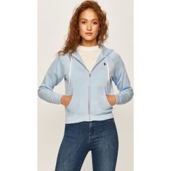 Polo Ralph Lauren - Bluza. Niebieskie bluzy damskie Polo Ralph Lauren, s, z aplikacjami, z bawełny, bez rękawów, z kapturem. Za 619,90 zł.