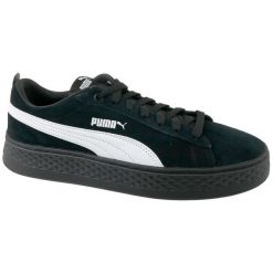 Puma Smash Platform Suede 366488-02 40 Czarne. Czarne buty sportowe damskie marki Puma, bez wzorów, ze skóry, sportowe. W wyprzedaży za 259,99 zł.