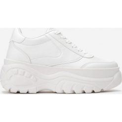 Białe Sneakersy Nude Mood. Białe sneakersy damskie Born2be. Za 99,99 zł.