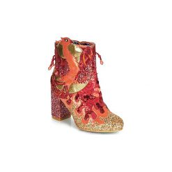 Botki Irregular Choice ARISE. Czerwone botki damskie Irregular Choice, bez obcasa, bez zapięcia. Za 713,30 zł.