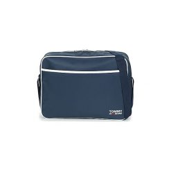 Teczki Tommy Jeans TJM MODERN PREP MESSENGER. Niebieskie aktówki męskie Tommy Jeans, bez wzorów, z jeansu. Za 326,72 zł.