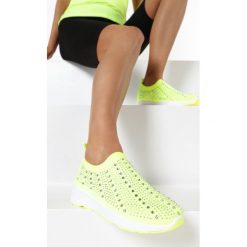 Żółte Sneakersy Acanos. Żółte sneakersy damskie Born2be. W wyprzedaży za 89,99 zł.