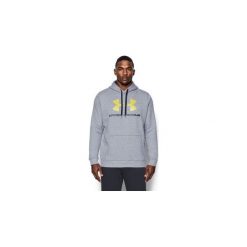 Bluzy męskie: Under Armour Bluza męska Rival Fitted Graphic Hoodie szara r. S (1302294-025)