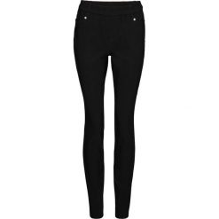 Spodnie z bengaliny SKINNY bonprix czarny. Czarne spodnie damskie bonprix, bez wzorów. Za 74,99 zł.