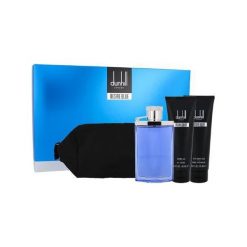 Kosmetyczki męskie: Dunhill Desire Blue Zestaw dla mężczyzn EDT 100ml + Żel pod prysznic 90ml + Balsam po goleniu 90ml + Kosmetyczka