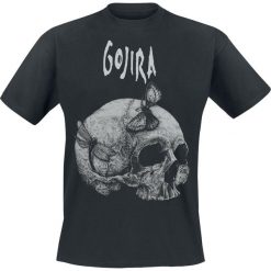 T-shirty męskie z nadrukiem: Gojira Moth Skull T-Shirt czarny