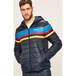 Wrangler - Kurtka. Niebieskie płaszcze męskie Wrangler, xl, bez wzorów, z poliesteru, krótkie, z kapturem. Za 339,90 zł.